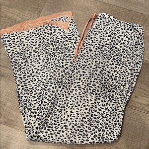 Victoria's Secret Animal Print Pants with Gold Accents